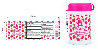 Label (Strawberry Wipe)